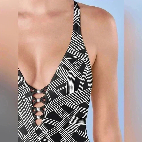 VENUS STRAPPY RACER BACK ONE PIECE BATHING SUIT - Picture 3 of 8